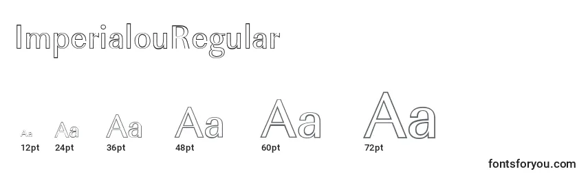 ImperialouRegular Font Sizes