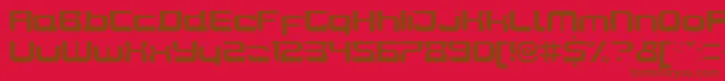 Police JoyriderBold – polices brunes sur fond rouge