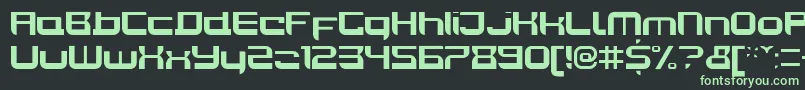 JoyriderBold Font – Green Fonts on Black Background