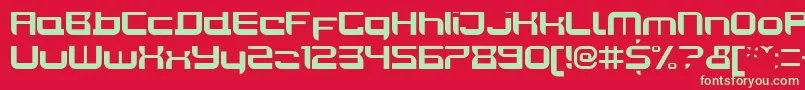Шрифт JoyriderBold – зелёные шрифты на красном фоне