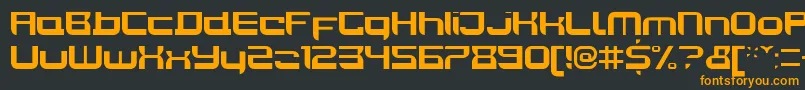 Шрифт JoyriderBold – оранжевые шрифты на чёрном фоне