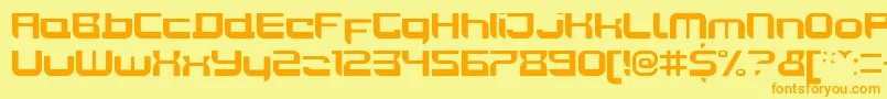 Шрифт JoyriderBold – оранжевые шрифты на жёлтом фоне