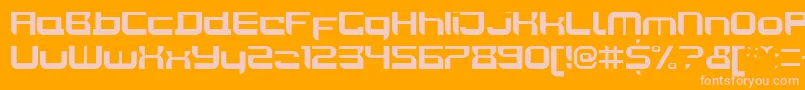 JoyriderBold Font – Pink Fonts on Orange Background