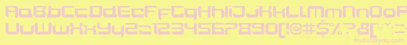 JoyriderBold Font – Pink Fonts on Yellow Background