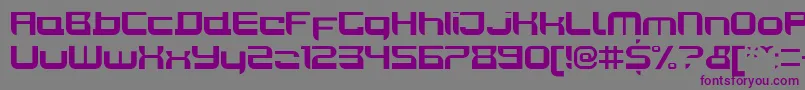 JoyriderBold Font – Purple Fonts on Gray Background