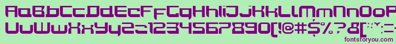JoyriderBold Font – Purple Fonts on Green Background