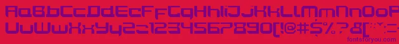 JoyriderBold Font – Purple Fonts on Red Background