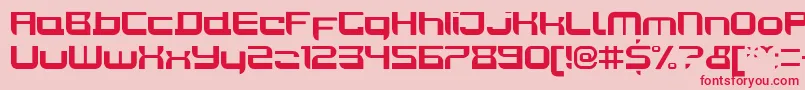 JoyriderBold Font – Red Fonts on Pink Background