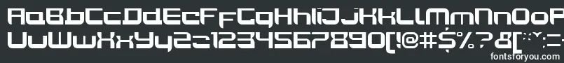 Шрифт JoyriderBold – белые шрифты на чёрном фоне