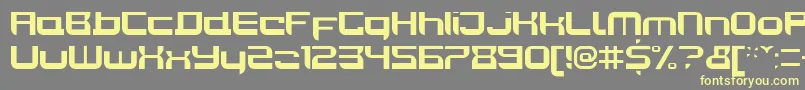 JoyriderBold Font – Yellow Fonts on Gray Background