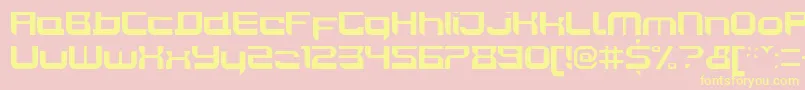 JoyriderBold Font – Yellow Fonts on Pink Background