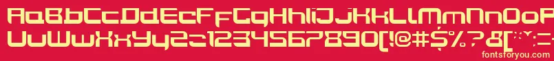 JoyriderBold Font – Yellow Fonts on Red Background