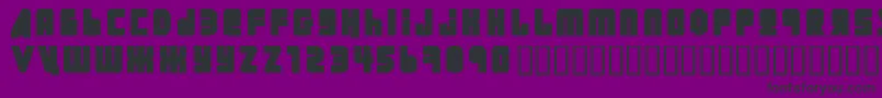 Ural ffy-Schriftart – Schwarze Schriften auf violettem Hintergrund