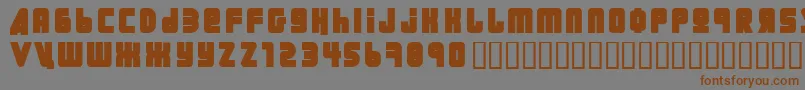 Ural ffy Font – Brown Fonts on Gray Background