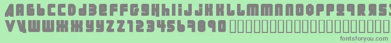 Ural ffy Font – Gray Fonts on Green Background