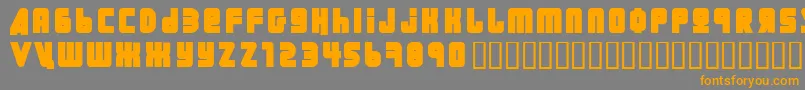 Ural ffy Font – Orange Fonts on Gray Background