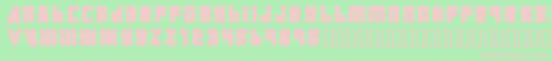 Ural ffy Font – Pink Fonts on Green Background