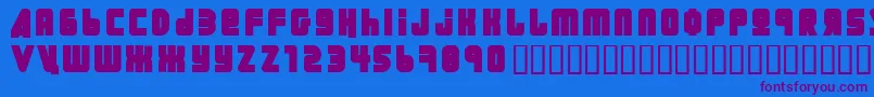 Ural ffy Font – Purple Fonts on Blue Background