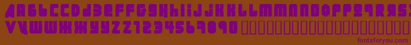 Ural ffy Font – Purple Fonts on Brown Background
