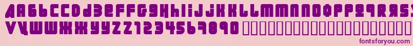 Ural ffy Font – Purple Fonts on Pink Background