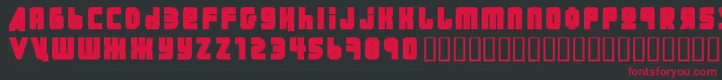 Ural ffy Font – Red Fonts on Black Background
