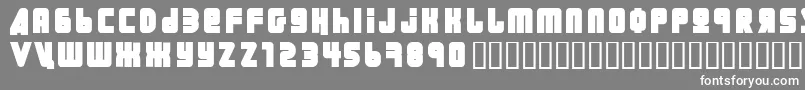 フォントUral ffy – 灰色の背景に白い文字