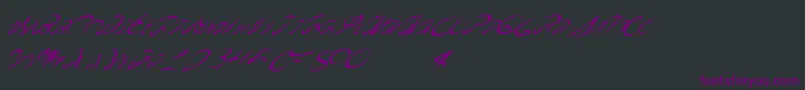 Americanwestern Font – Purple Fonts on Black Background