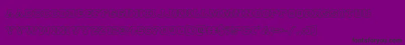 Usmarshalshadow Font – Black Fonts on Purple Background