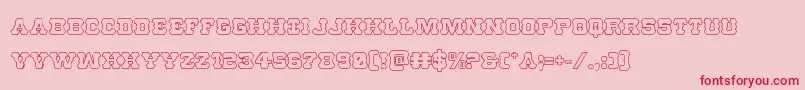 Usmarshalshadow Font – Red Fonts on Pink Background