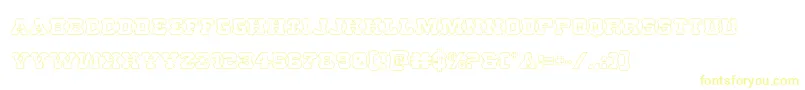 Usmarshalshadow-Schriftart – Gelbe Schriften