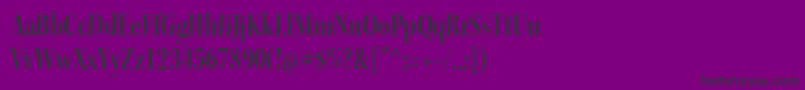 KeplerstdSemiboldcndisp-fontti – mustat fontit violetilla taustalla