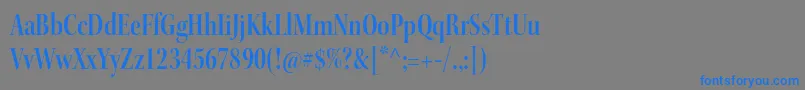 KeplerstdSemiboldcndisp Font – Blue Fonts on Gray Background
