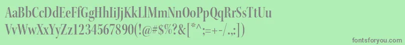 Weitere Informationen zur KeplerstdSemiboldcndisp-Schriftart KeplerstdSemiboldcndisp-Schriftart – Graue Schriften auf grünem Hintergrund