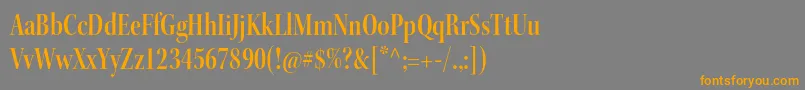 Weitere Informationen zur KeplerstdSemiboldcndisp-Schriftart KeplerstdSemiboldcndisp-Schriftart – Orangefarbene Schriften auf grauem Hintergrund