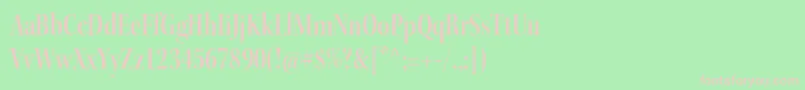 KeplerstdSemiboldcndisp-Schriftart – Rosa Schriften auf grünem Hintergrund