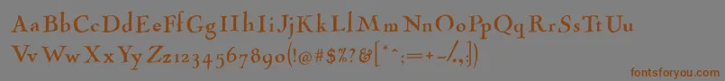 Tangoasis Font – Brown Fonts on Gray Background