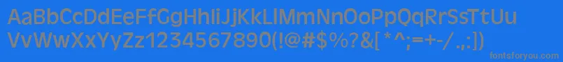 AntigoneRegular Font – Gray Fonts on Blue Background