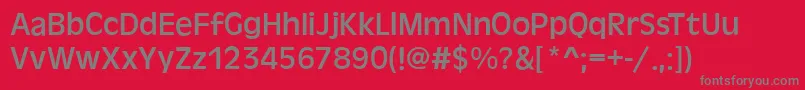 AntigoneRegular Font – Gray Fonts on Red Background