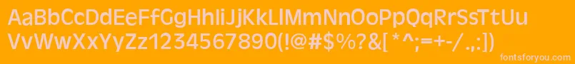 AntigoneRegular Font – Pink Fonts on Orange Background