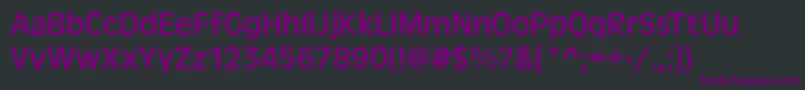 AntigoneRegular Font – Purple Fonts on Black Background