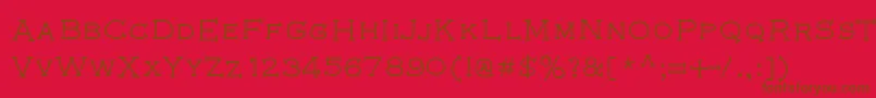 HamAndEggsByIntestinoGrueso-Schriftart – Braune Schriften auf rotem Hintergrund