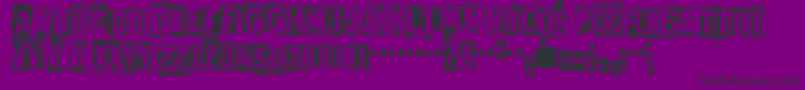 EdGeinGwilty Font – Black Fonts on Purple Background