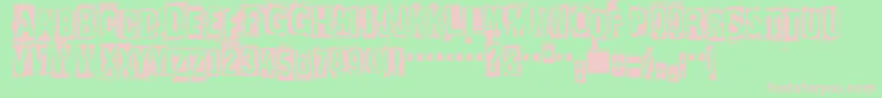 EdGeinGwilty Font – Pink Fonts on Green Background