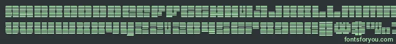 Starnurserygrad-Schriftart – Grüne Schriften auf schwarzem Hintergrund
