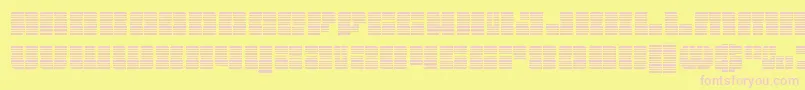 Starnurserygrad Font – Pink Fonts on Yellow Background