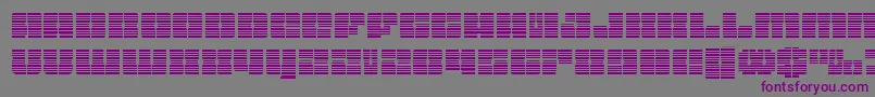Czcionka Starnurserygrad – fioletowe czcionki na szarym tle