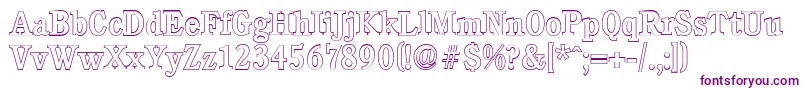 CalgaryoutlineMediumRegular Font – Purple Fonts