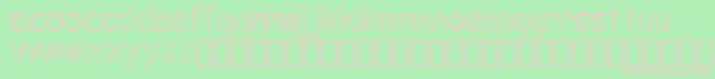 Doodlowers Font – Pink Fonts on Green Background