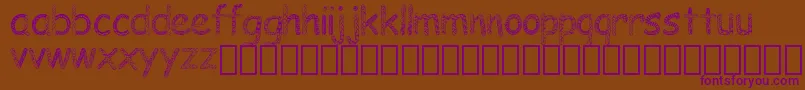 Подробнее о шрифте Doodlowers Шрифт Doodlowers – фиолетовые шрифты на коричневом фоне