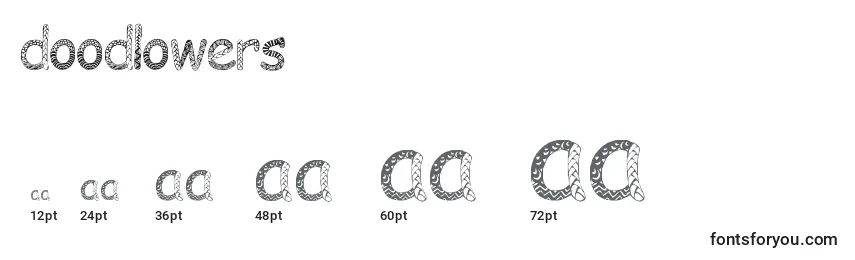 Doodlowers Font Sizes